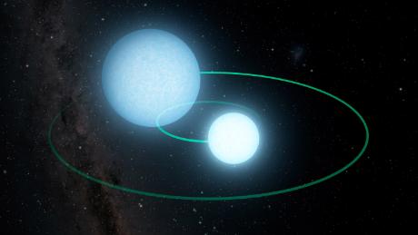 These two dead stars zip around each other every seven minutes