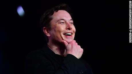 Tesla CEO Elon Musk speaks during the unveiling of the new Tesla Model Y in Hawthorne, California on March 14, 2019.