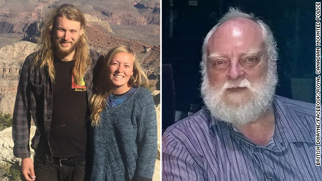 Tourists Lucas Fowler and Chynna Deese, left, and university lecturer Len Dyck.