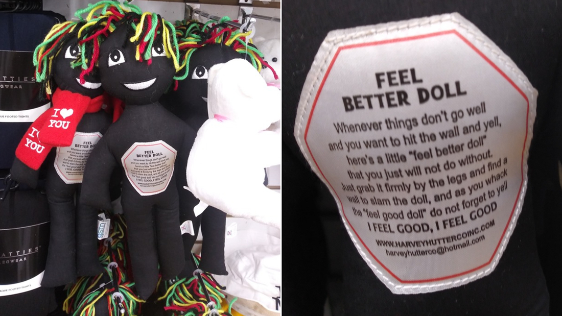 feel better doll black rag doll