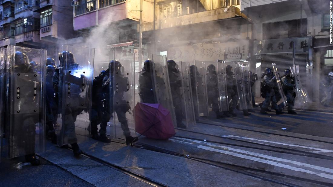 Hong Kong Riot Police Face Off With Protesters: Live Updates