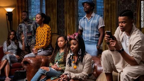 A scene from Netflix's "Dear White People," a comedy-drama set at a university.