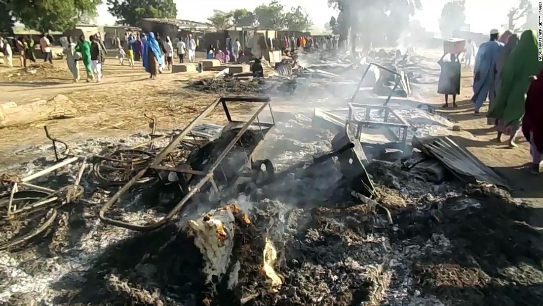 Suspected Boko Haram attack on a funeral leaves 65 dead in Nigeria, official says