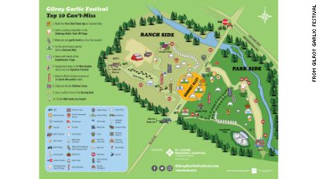 A map of the festival taken from the official web site. 