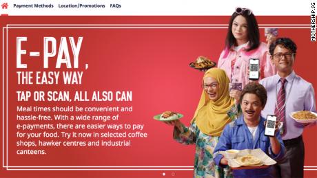 A government ad in Singapore featured an actor dressed as characters of different races.