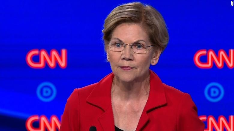 warren at the democratic debate