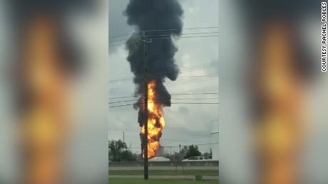 Emergency crews are responding to a fire at a massive ExxonMobil plant in Baytown, Texas.  