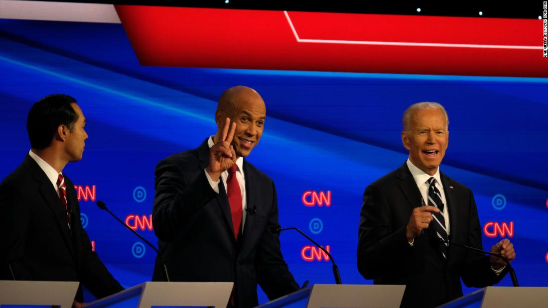 Cory Booker lands punches and punchlines in crucial Democratic debate