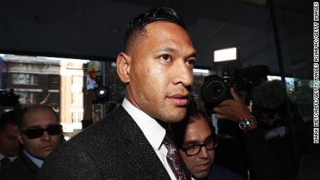 Israel Folau had his contract terminated after homophobic comments made on social media. 