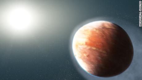 This sizzling exoplanet is turning into a football