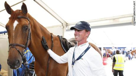 Ben Maher, seen here sharing a moment with Explosion W, said the Dutch warmblood is &quot;one of the best&quot; horses he has ever had.