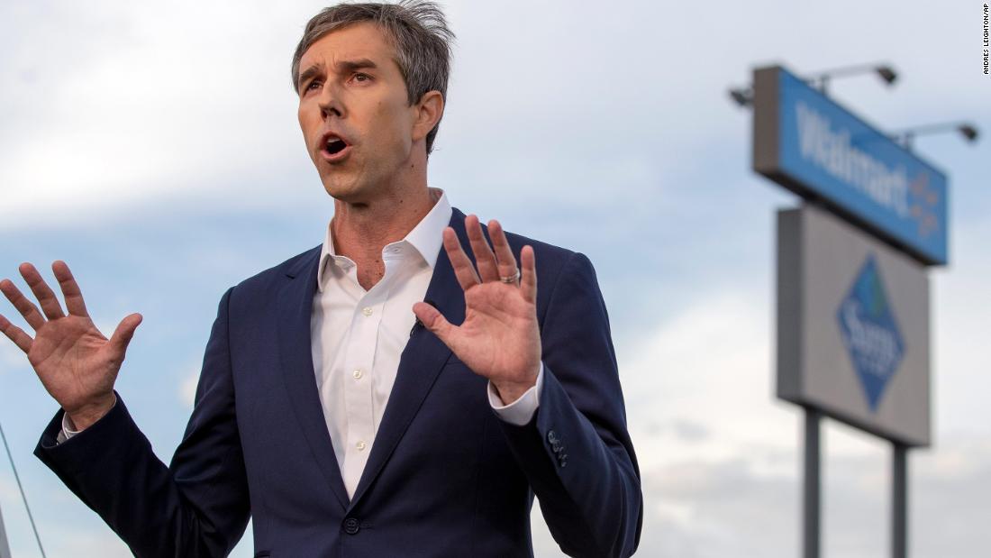 Former US Rep. Beto O'Rourke, a presidential candidate from El Paso, speaks to the media on Sunday. <a href="https://www.cnn.com/2019/08/05/politics/beto-orourke-donald-trump-mass-shootings/index.html" target="_blank">O'Rourke lashed out at President Donald Trump during his comments,</a> saying that Trump has been "promoting racism" with his incendiary remarks about immigration. After the El Paso shooting, Trump called the tragedy an "act of cowardice" and said there "are no reasons or excuses that will ever justify killing people."