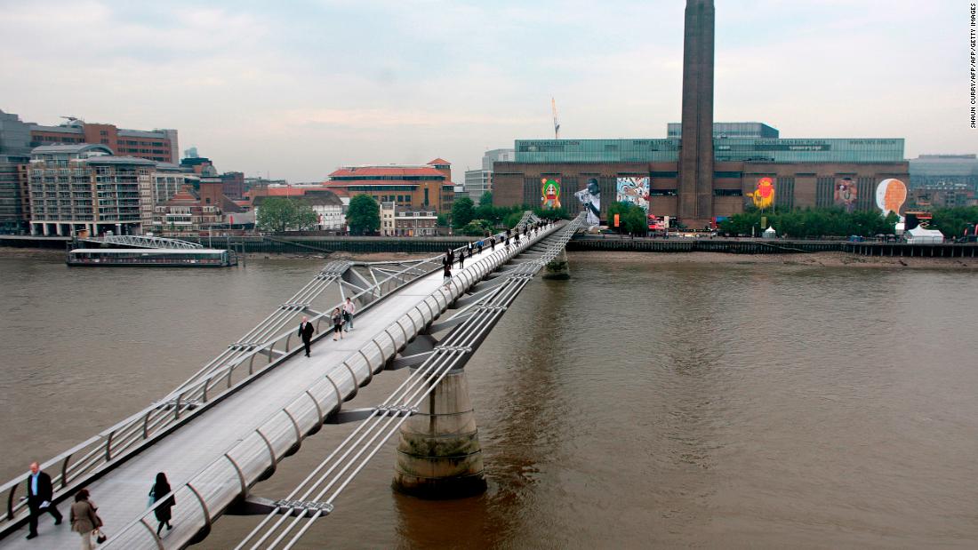 File photo: Tate Modern, on the south bank of the Thames, is one of London's most popular attractions.