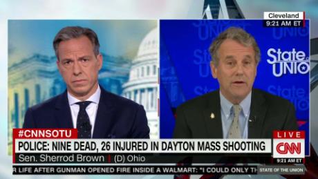 Ohio Sen. Brown slams Trump after Dayton shooting
