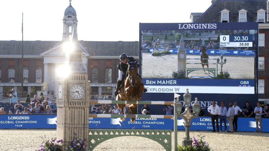 &lt;strong&gt;London:&lt;/strong&gt; Winless all season, defending overall LGCT champion Ben Maher hits back with a bang on Explosion W on home soil.