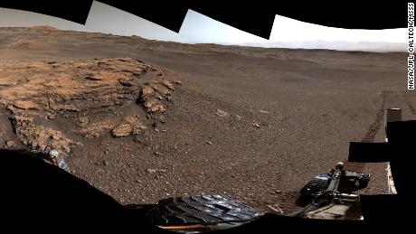 A panorama of Teal Ridge on Mount Sharp