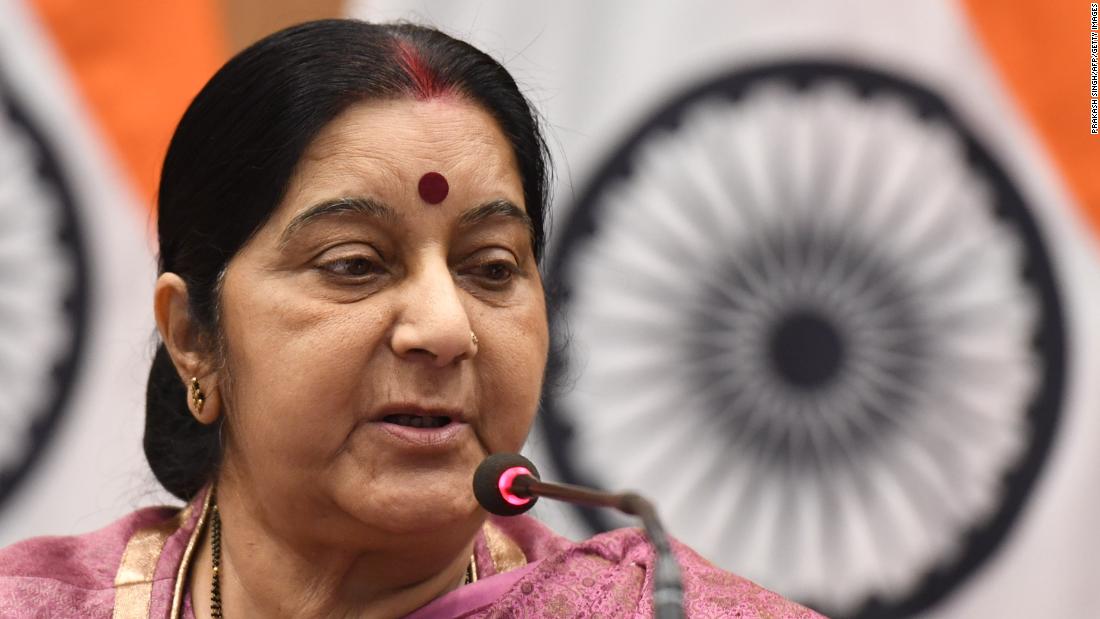 Sushma Swaraj Indias Former Foreign Minister Dies Age 67 Cnn 2617