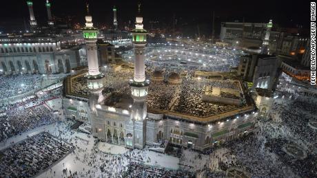 Muslim pilgrims gather at the Grand Mosque in Saudi Arabia's holy city of Mecca on August 7, 2019, prior to the start of the annual Hajj pilgrimage in the holy city. 