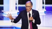 MIAMI, FLORIDA - JUNE 27:  DNC Chairman Tom Perez speaks prior to the start of the second night of the first Democratic presidential debate on June 27, 2019 in Miami, Florida.  A field of 20 Democratic presidential candidates was split into two groups of 10 for the first debate of the 2020 election, taking place over two nights at Knight Concert Hall of the Adrienne Arsht Center for the Performing Arts of Miami-Dade County, hosted by NBC News, MSNBC, and Telemundo. (Photo by Drew Angerer/Getty Images)