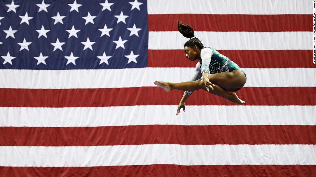 Simone Biles Double Double Dismount The American Gymnast Just Made History Cnn