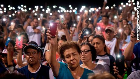 A rally after the El Paso shooting. Many Latinos now say they fear no public space is safe for them.