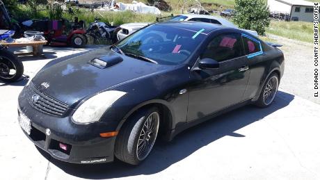 Gumina was last seen driving this 2005 black Infiniti Coupe with pink bow stickers on it, the El Dorado County Sheriff&#39;s Office said. 