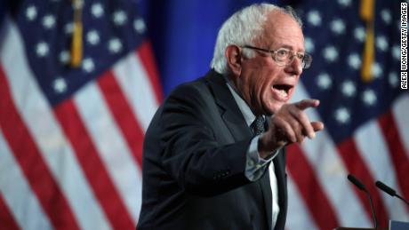 Democratic presidential hopeful and U.S. Sen. Bernie Sanders (I-VT) speaks on healthcare in Washington, DC.