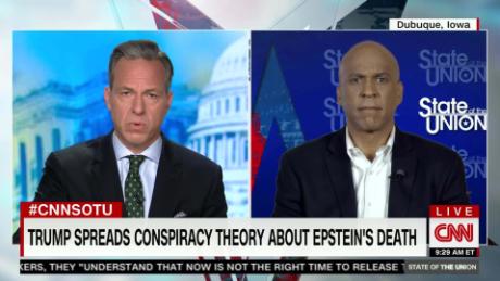Booker: Trump spreading conspiracies is 'dangerous'