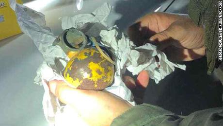 &#39;Live&#39; hand grenade discovered during Florida traffic stop, deputies say