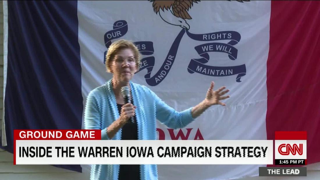 Elizabeth Warren Climbs In Polls Draws Crowds In Iowa Cnn Video 