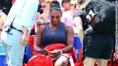 Serena Williams pulls out of Cincinnati Masters with back injury