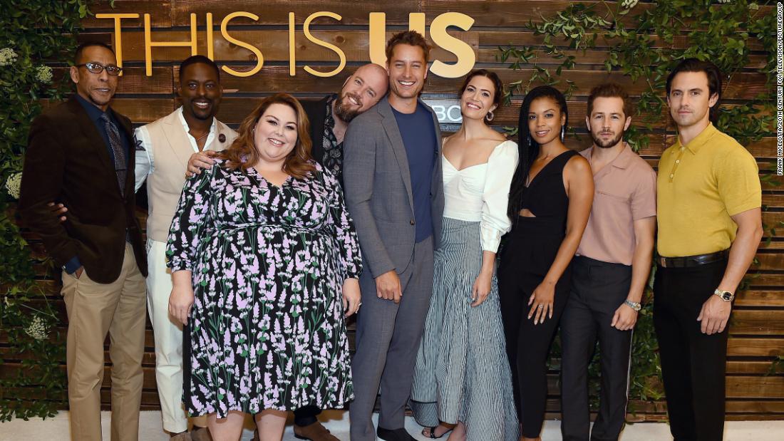 Ron Cephas Jones, Sterling K. Brown, Chrissy Metz, Chris Sullivan, Justin Hartley, Mandy Moore, Susan Kelechi Watson, Michael Angarano and Milo Ventimiglia attend at NBC's 'Pancakes With The Pearsons' event on August 10. (Frank Micelotta/20th Century Fox Television/PictureGroup)