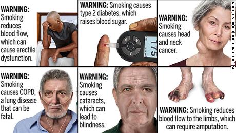 Us Cigarette Packs And Ads To Include Graphic Warnings Fda Says Cnn