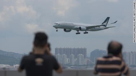   The week in which Cathay Pacific surrendered to China 