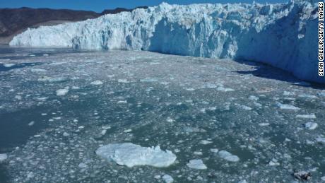 Eqi Glacier in Greenland.