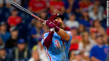 Bryce Harper hits a walk-off grand slam against the Chicago Cubs.