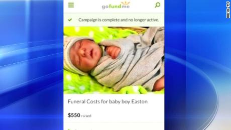 This GoFundMe post was created to raise money for the death of a baby that never existed.