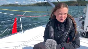 Greta Thunberg to arrive in NYC Wednesday or Thursday after yacht hits bad weather