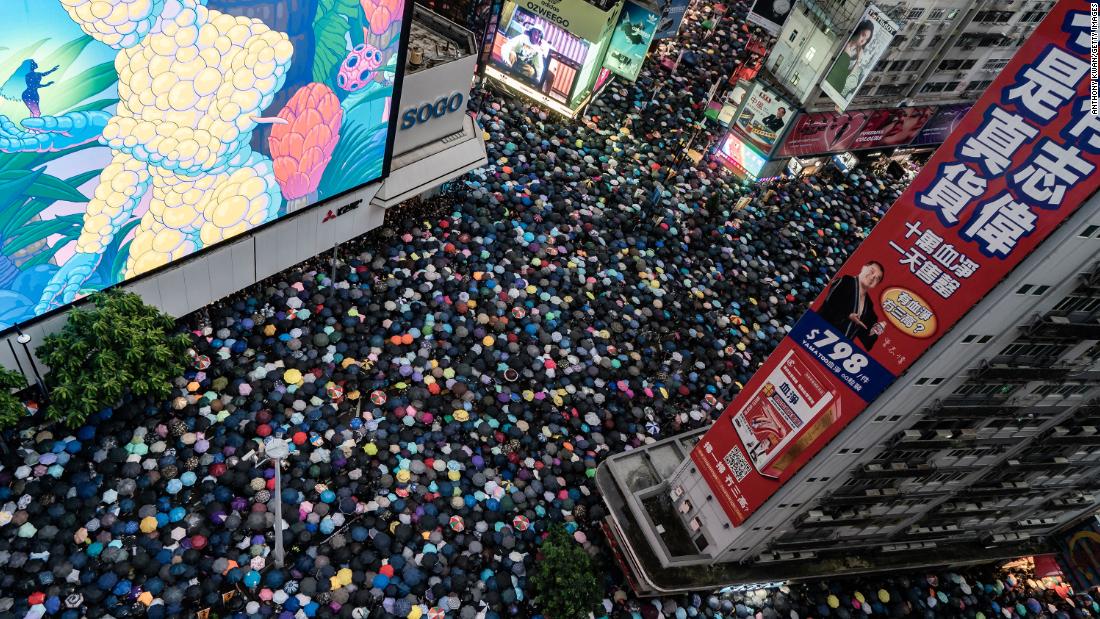 Tens of thousands of protesters showed up in the streets on August 18.