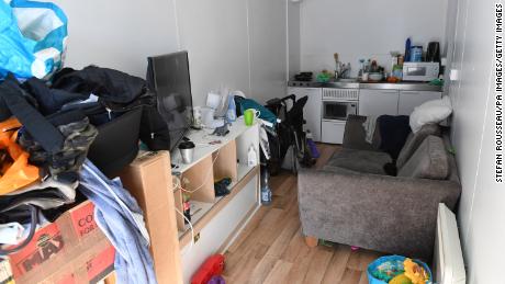 The west London home of Corelle Tertullien, 26, where she lives with her two children aged two and nine months.