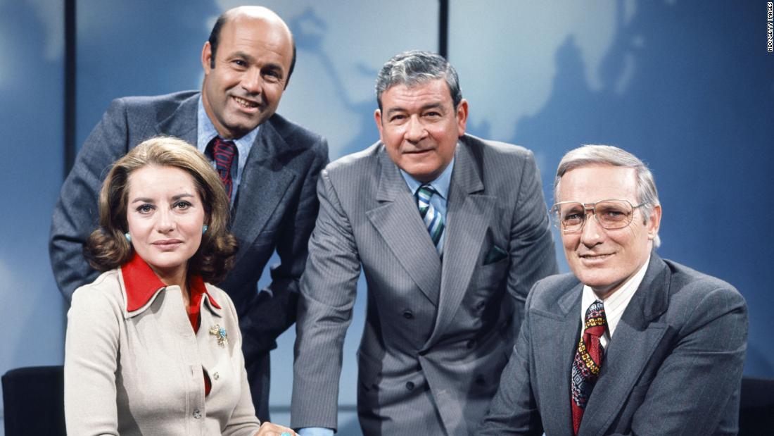 Walters with her &quot;Today&quot; show colleagues in 1971: from left, Joe Garagiola, Frank Blair and Frank McGee.