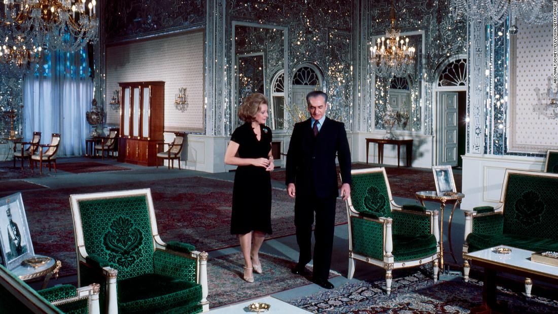 Walters interviews Iranian Shah Mohammad Reza Pahlavi in 1978. He was overthrown the next year.
