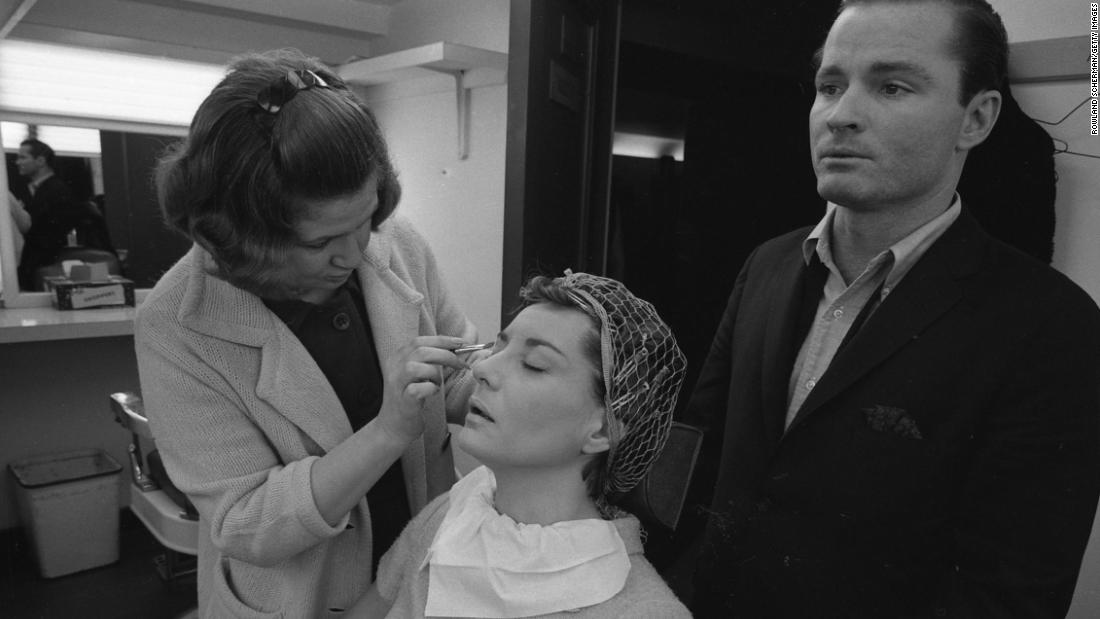 Walters has her makeup applied prior to a &quot;Today&quot; filming in 1966.