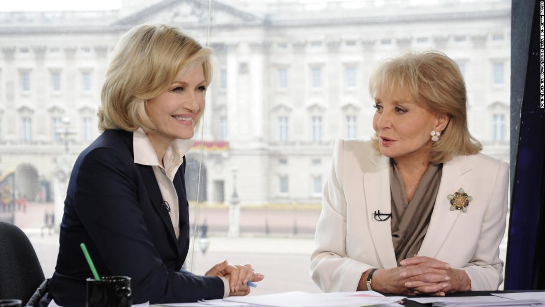 Walters and Diane Sawyer work together in London when Britain&#39;s Prince William married Catherine Middleton in 2011.