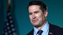 Democratic presidential candidate and U.S. Rep. Seth Moulton (D-MA) speaks during the 2020 Public Service Forum on August 3, 2019 in Las Vegas, Nevada. 