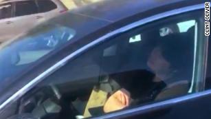 Tesla driver appears to be asleep behind wheel - CNN Video