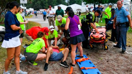 Lightning strike at PGA Tour Championship leaves at least 6 people injured