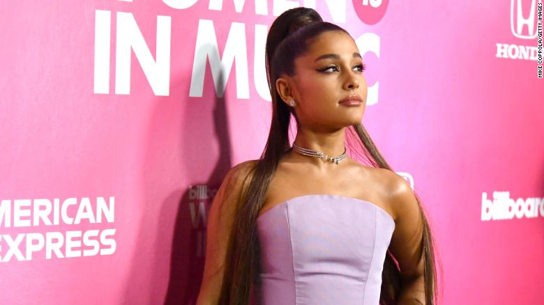 Singer Ariana Grande attends the Billboard Women in Music 2018 event in New York City.