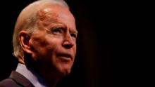 ALTOONA, IA - AUGUST 21:  Democratic presidential presidential candidate, former Vice President Joe Biden speaks at the Iowa Federation Labor Convention on August 21, 2019 in Altoona, Iowa. Candidates had 10 minutes each to address union members during the convention. The 2020 Democratic presidential Iowa caucuses will take place on Monday, February 3, 2020.(Photo by Joshua Lott/Getty Images)