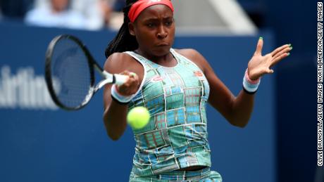 Coco Gauff wins in her US Open main draw debut